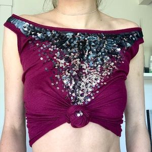 vintage 2000’s sequin tank top